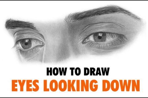 How to Draw Realistic Eyes Looking Down